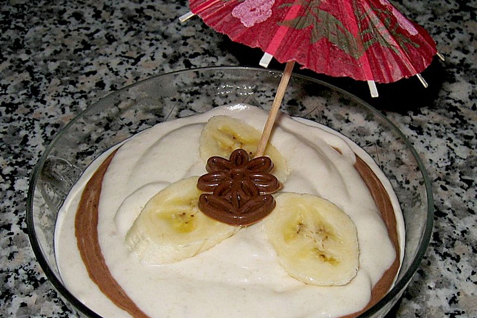 Bananen - Nougat Dessert