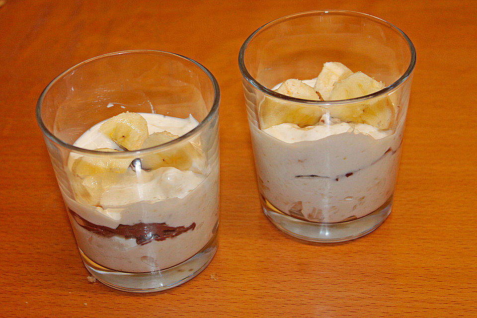 Bananen - Nougat Dessert