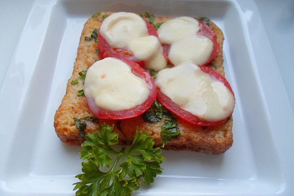 Gebratenes Mozzarellabrot