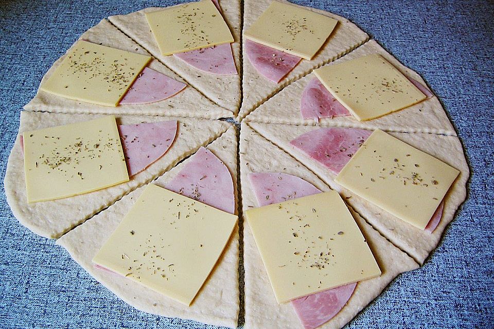 Käse - Schinken - Hörnchen