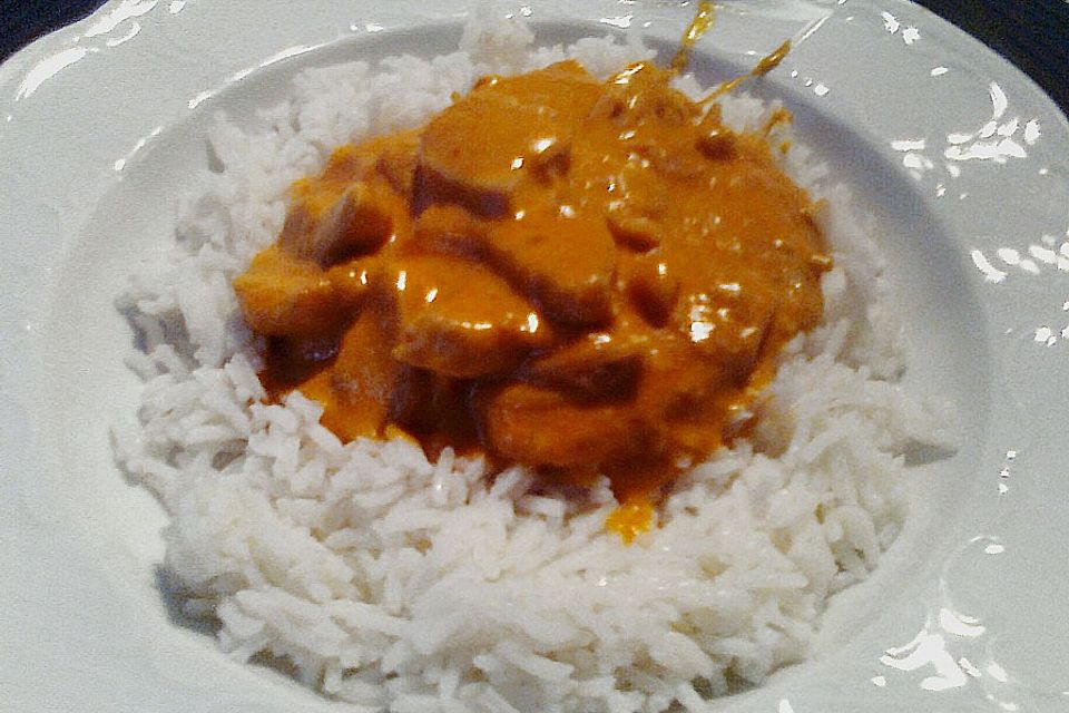 Hähnchen - Curry mit Kokosmilch