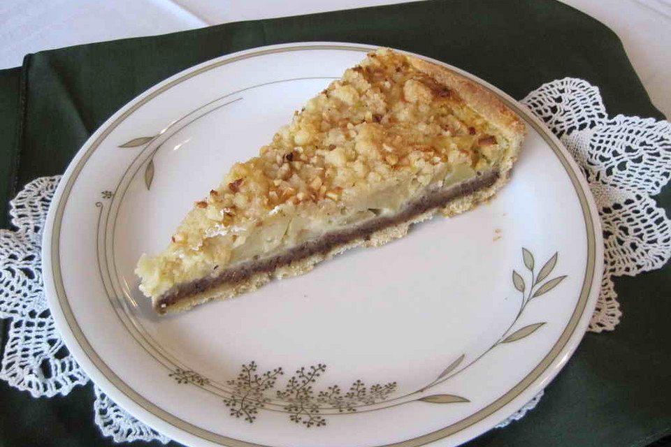 Apfel - Streuselkuchen mit Krokant