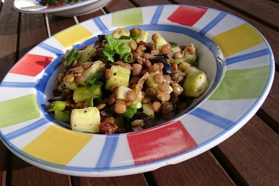 Linsen - Gurken - Salat