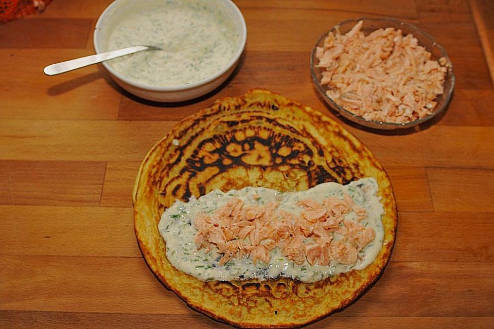 Lachs - Pfannkuchen