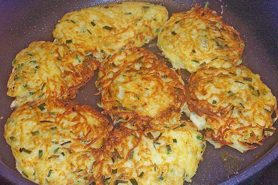 Schnittlauch - Rösti mit Räucherlachs