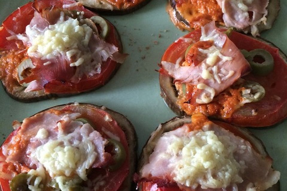 Gebackene Aubergine