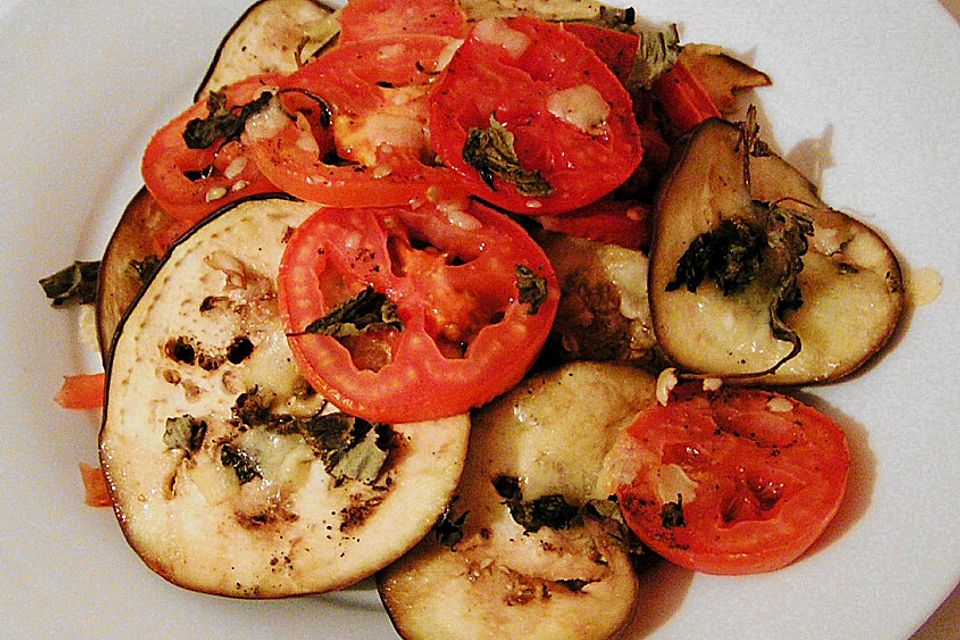 Gebackene Aubergine