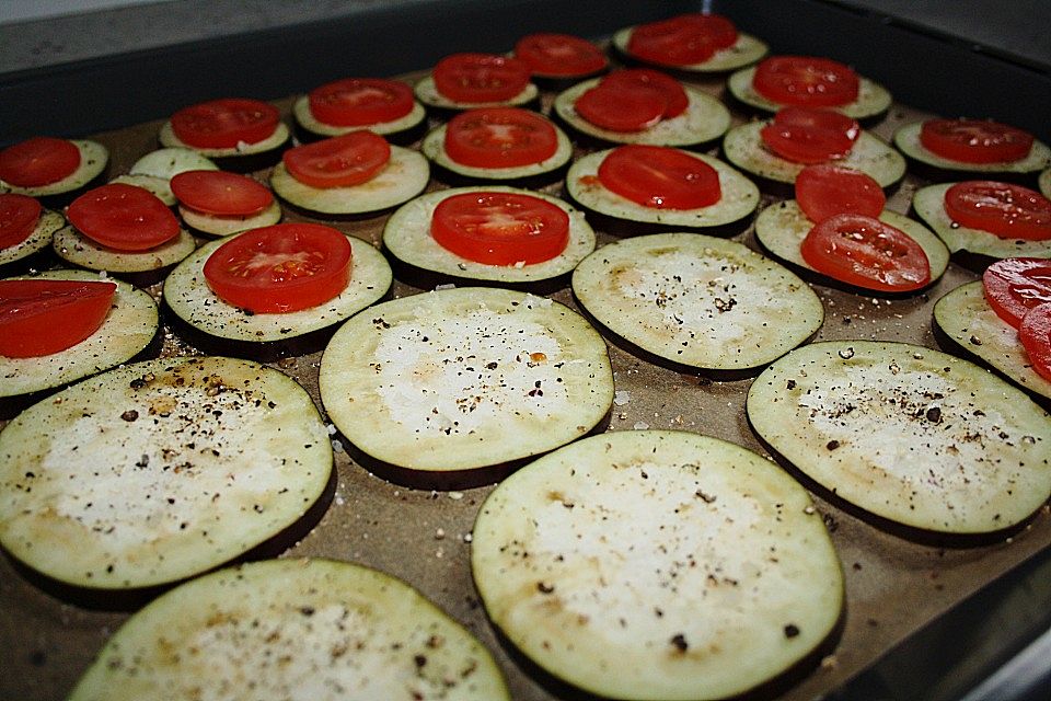 Gebackene Aubergine