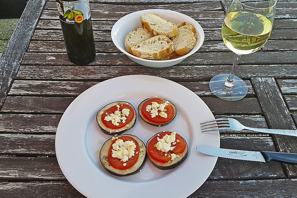 Gebackene Aubergine