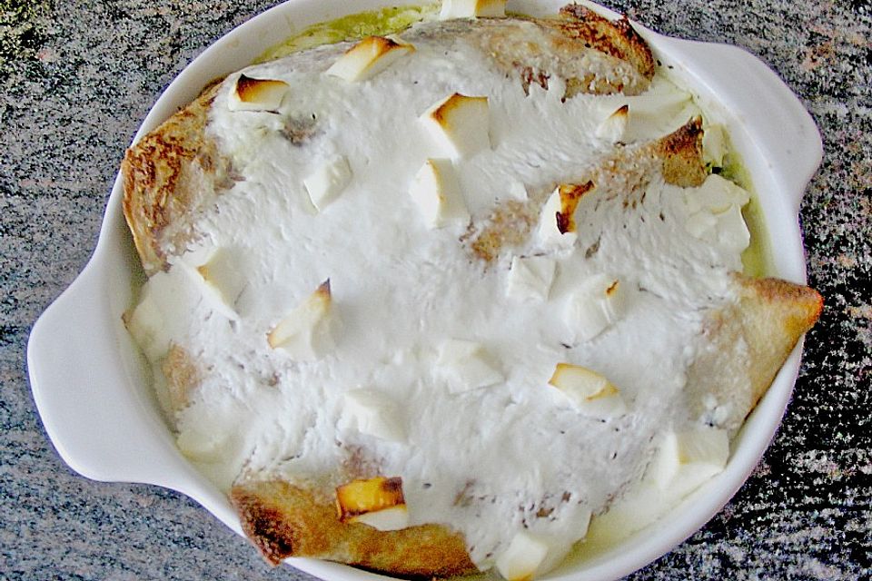 Hirsepfannkuchen mit Spinatfüllung