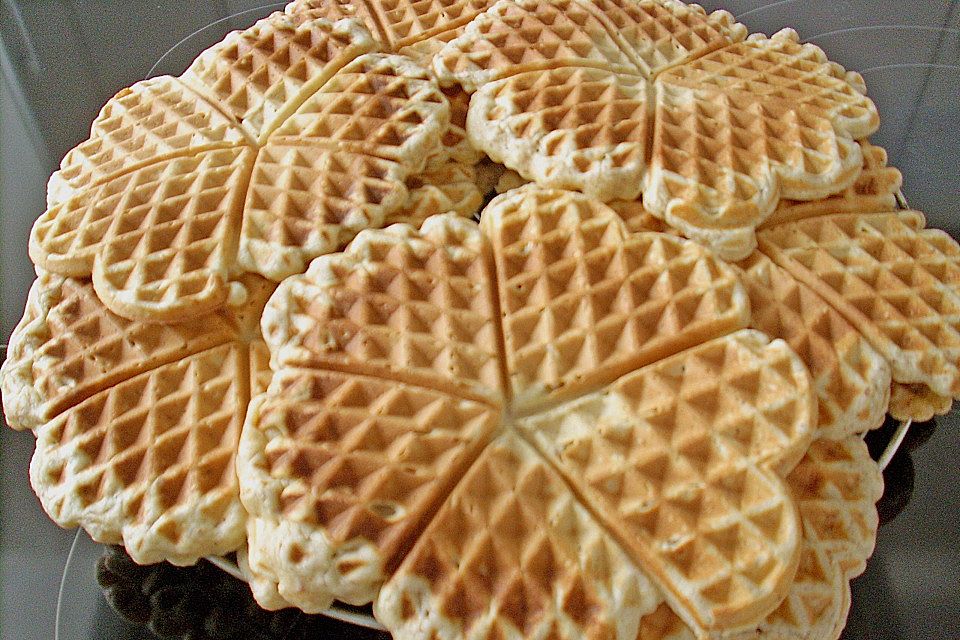 Köstliche Mandelwaffeln