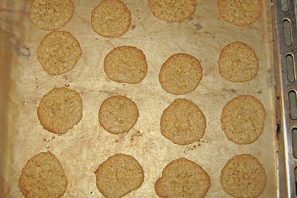 Mandelplätzchen mit Haferflocken