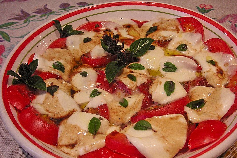 Mozzarella mit Tomaten