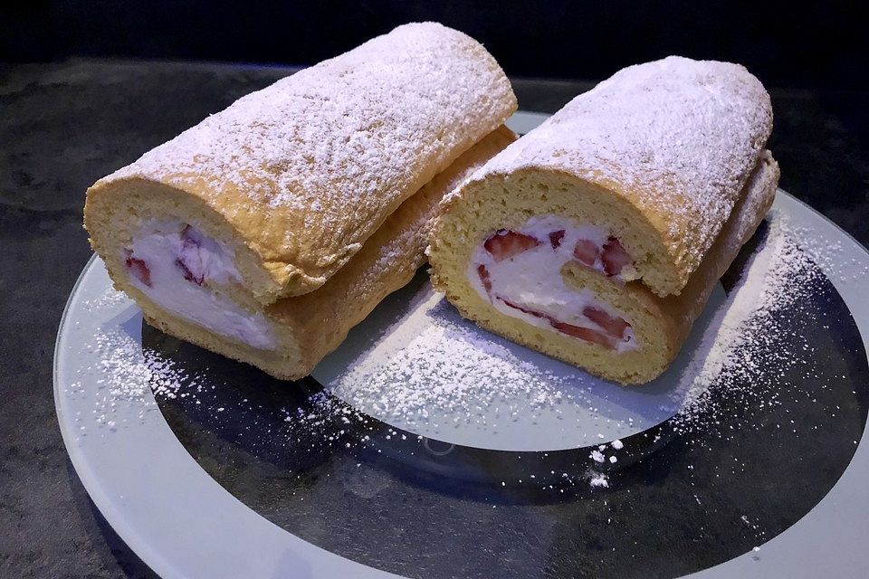 Erdbeerroulade