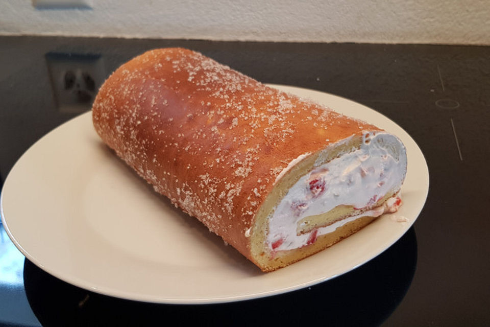 Erdbeerroulade