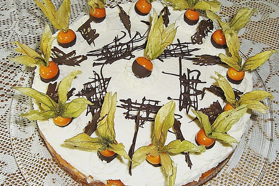 Eierlikör - Physalis Torte