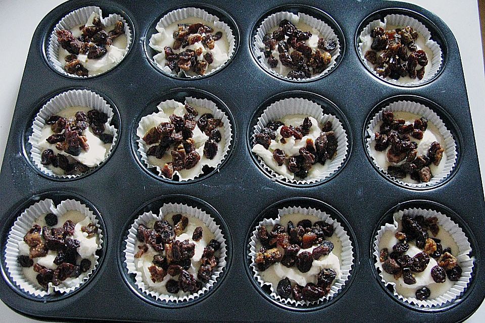 Angeheiterte Rosinen - Muffins