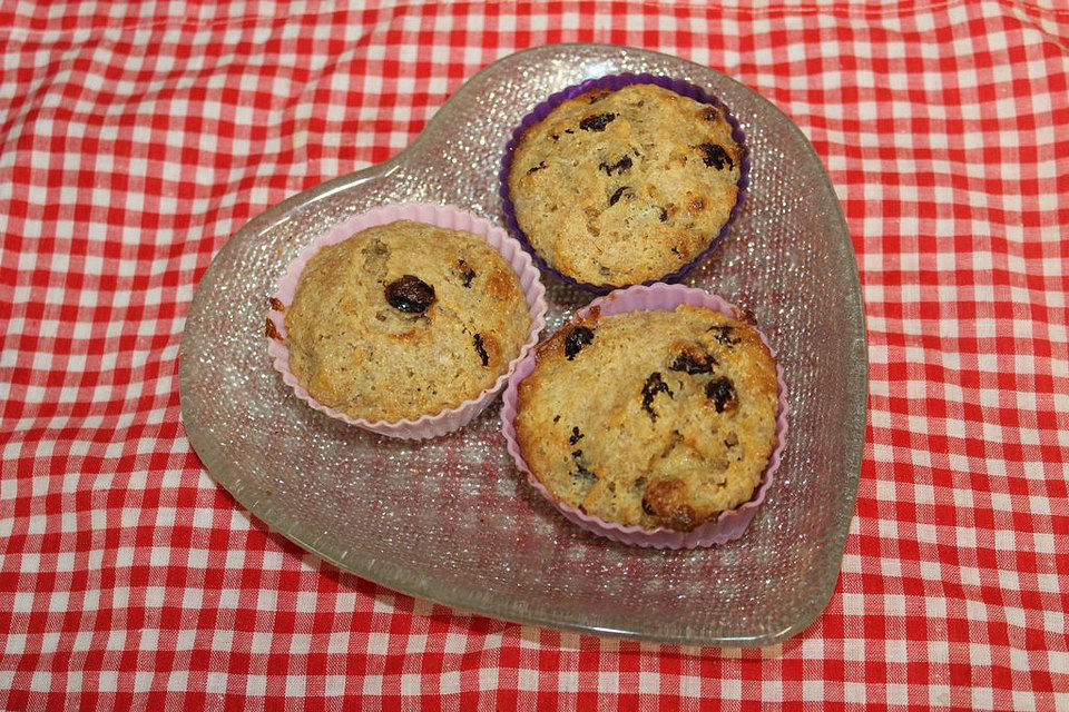 Angeheiterte Rosinen - Muffins