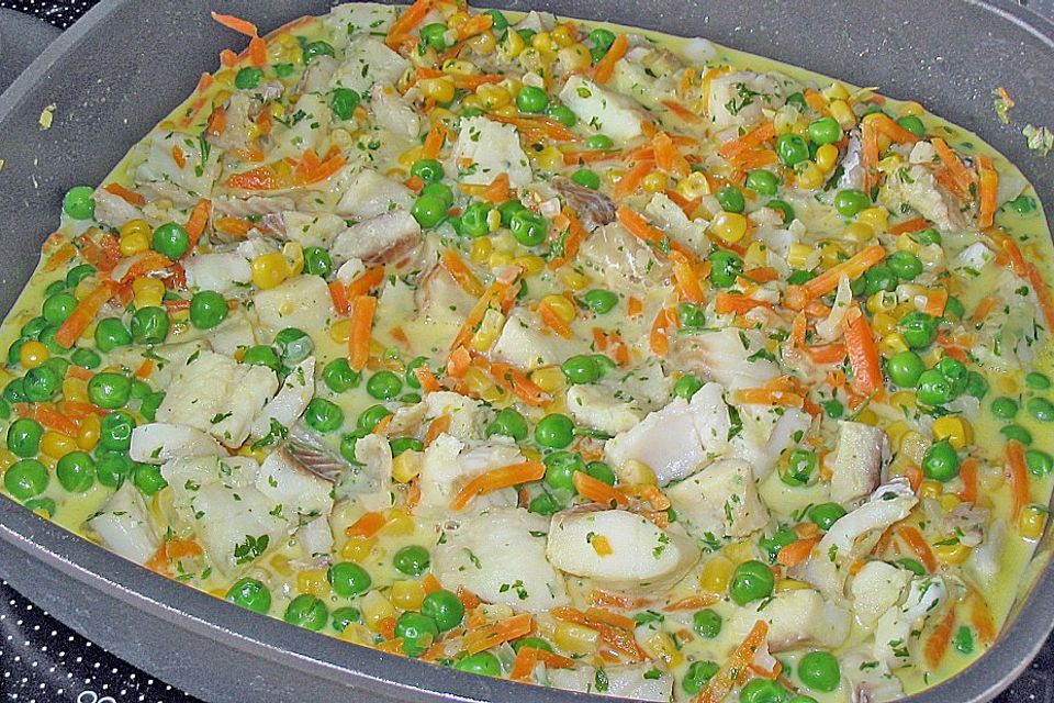 Bunte Fischpfanne