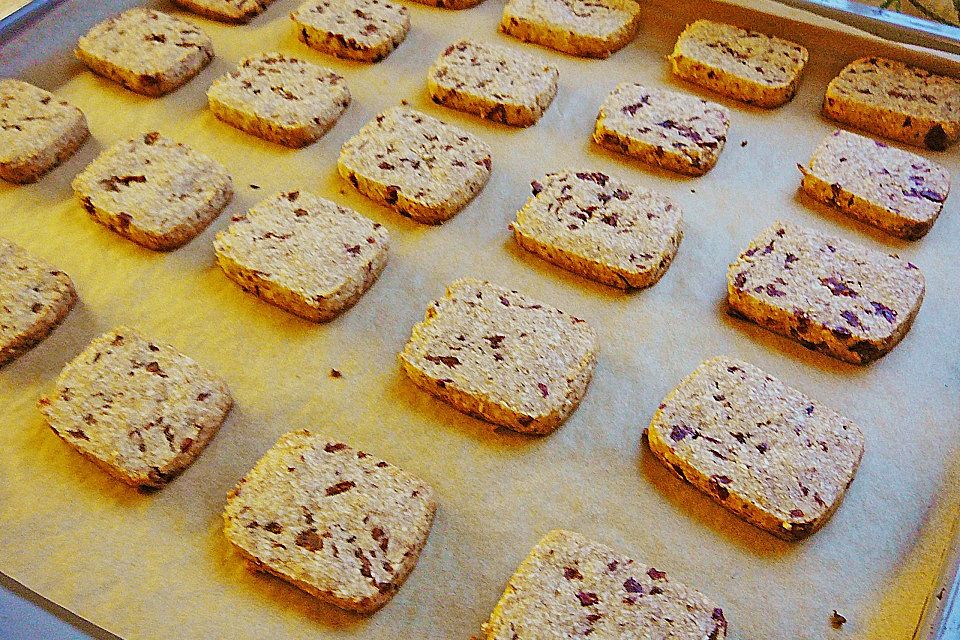 Mandelplätzchen mit Cranberries