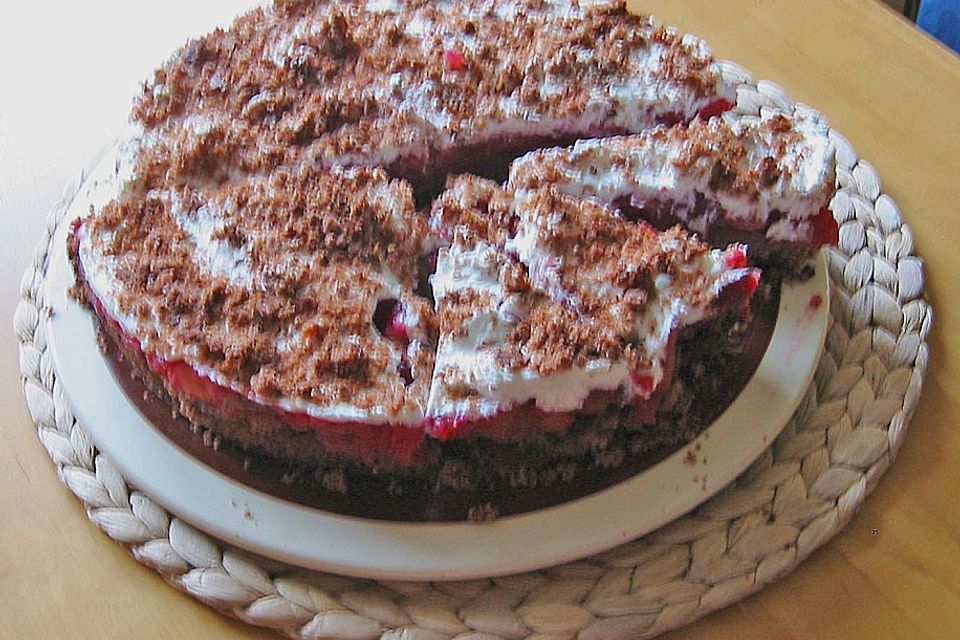 Schokokuchen mit Kirschgrütze