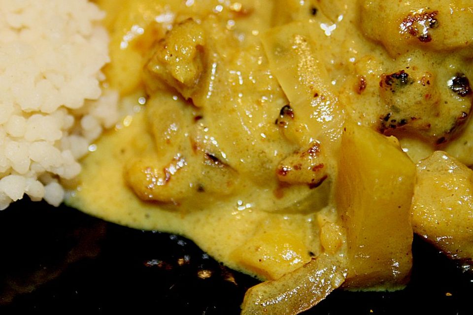 Curry - Sojageschnetzeltes mit Kokossoße