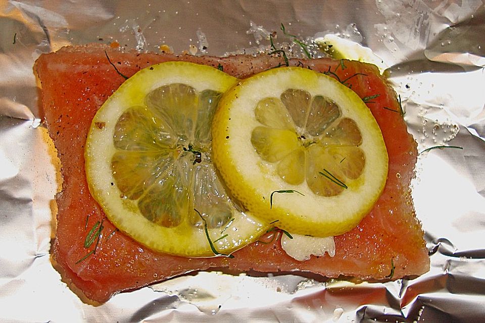 Lachs in Papier