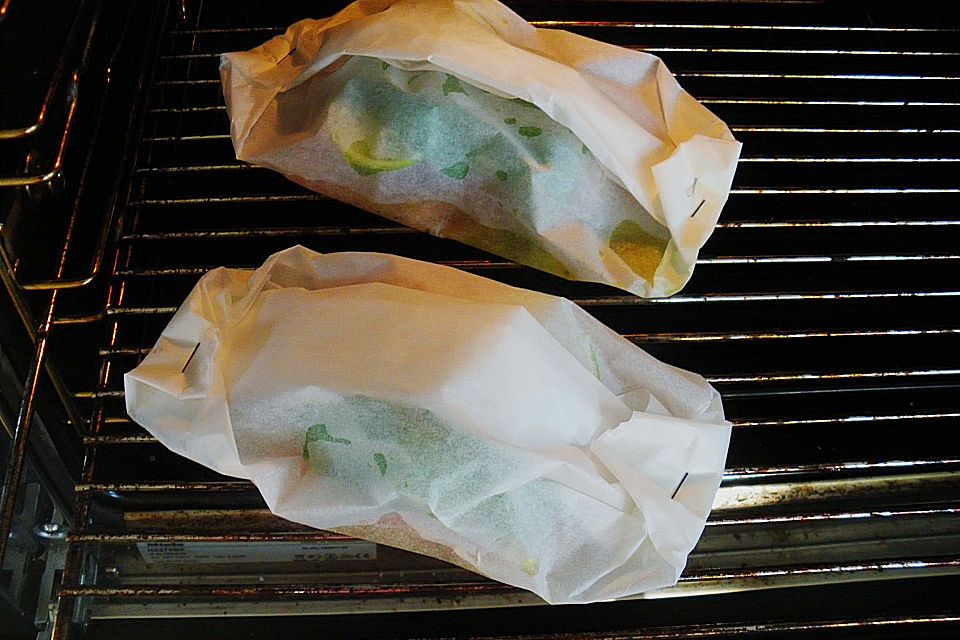 Lachs in Papier