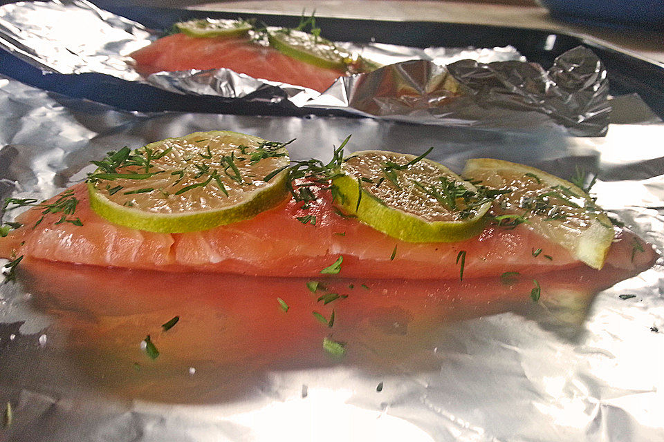 Lachs in Papier