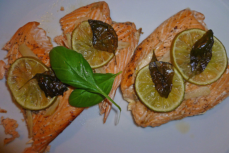 Lachs in Papier