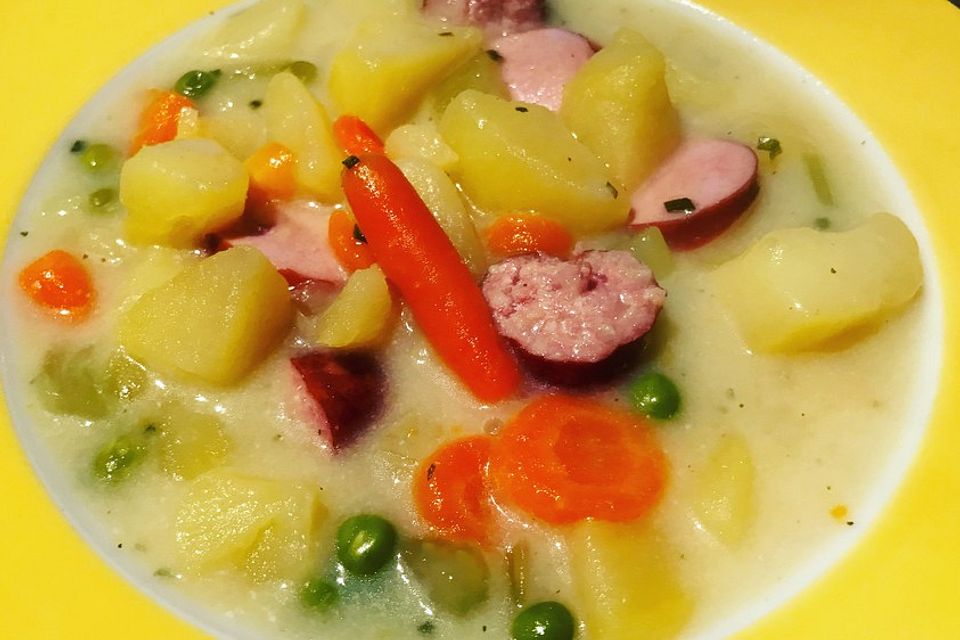 Buttermilch-Kartoffelsuppe