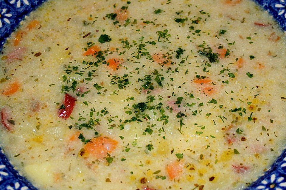 Buttermilch-Kartoffelsuppe