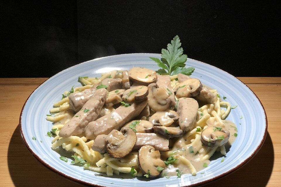 Geschnetzeltes mit Champignons