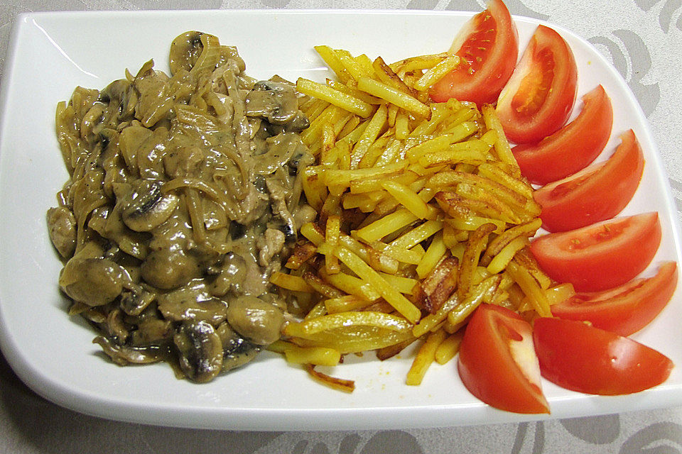 Geschnetzeltes mit Champignons