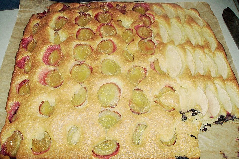 Obst-Blechkuchen