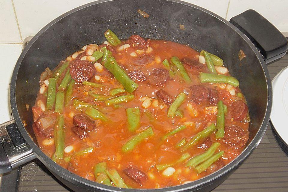 Chorizo - Bohnen - Pfanne