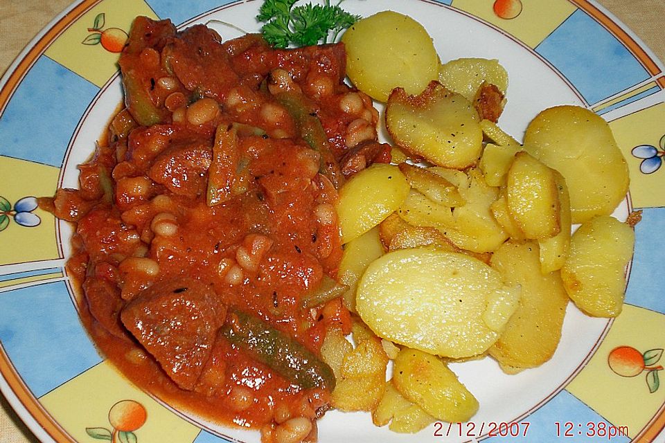 Chorizo - Bohnen - Pfanne