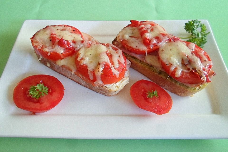 Ciabatta überbacken