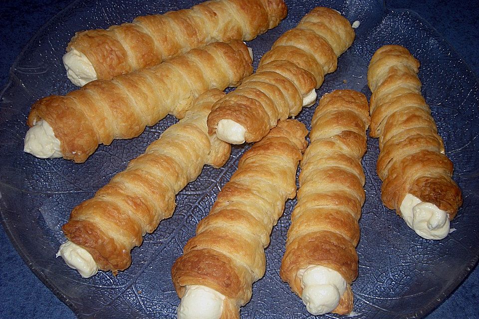 Schaumrollen mit Orangencreme