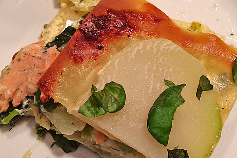 Lasagne mit Lachs