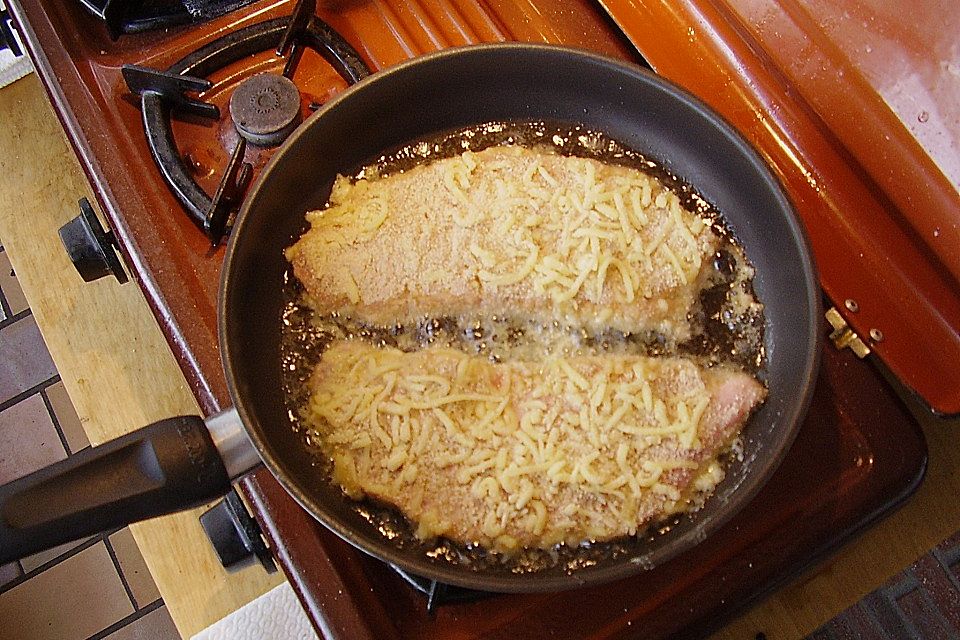 Panierte Käseschnitzel, superlecker