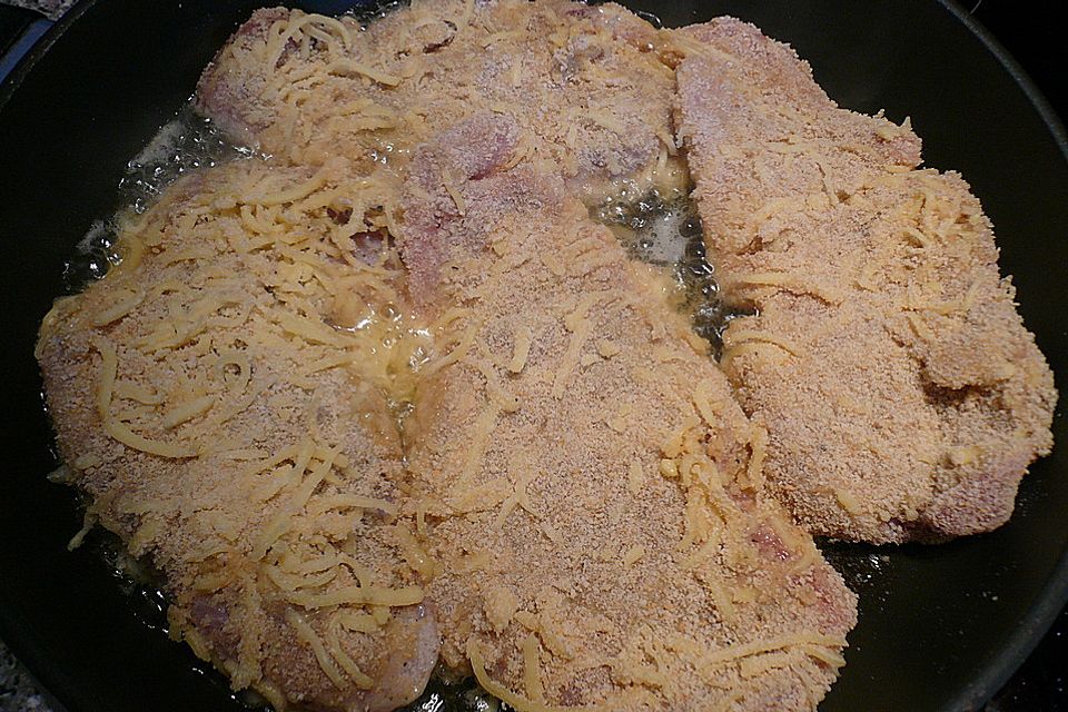 Panierte Käseschnitzel, superlecker