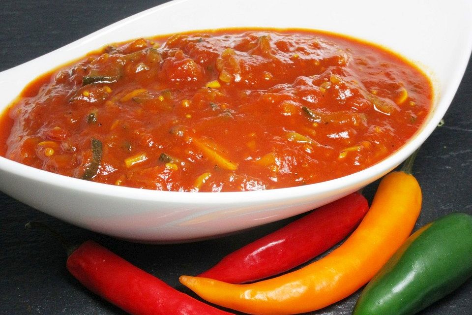 Hot Zucchini-Salsa