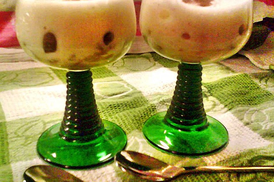 Prosecco - Zabaione auf Orangenfilets