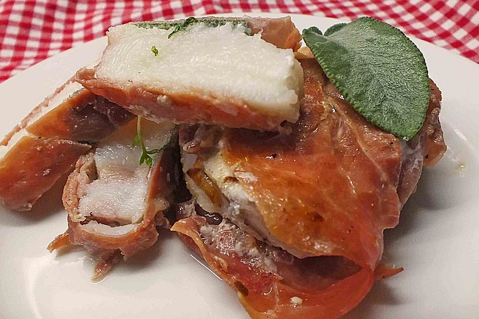 Seeteufel-Saltimbocca