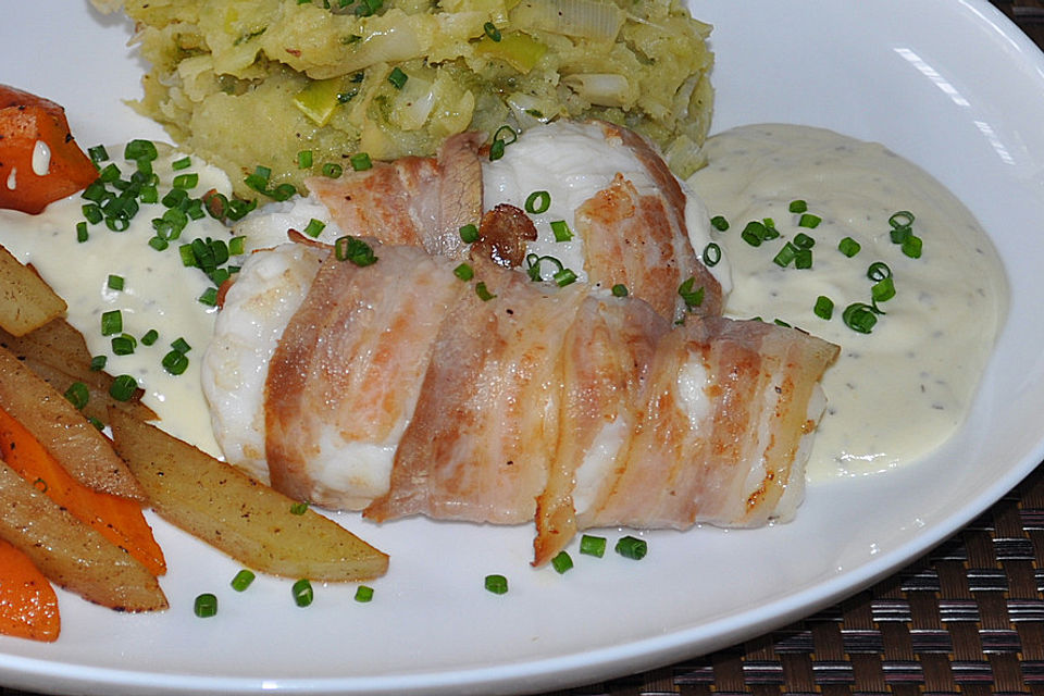 Seeteufel-Saltimbocca