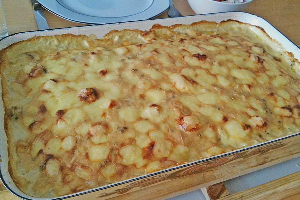 Puten - Pfirsichgratin