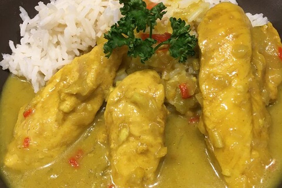 Curryhuhn in Kokosmilch