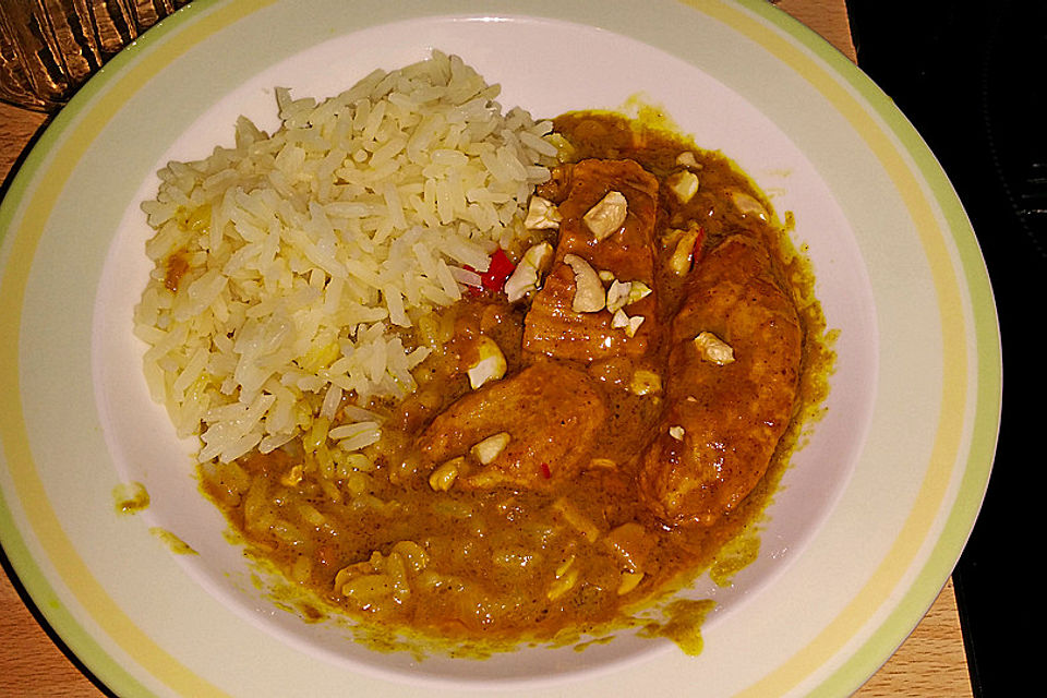 Curryhuhn in Kokosmilch