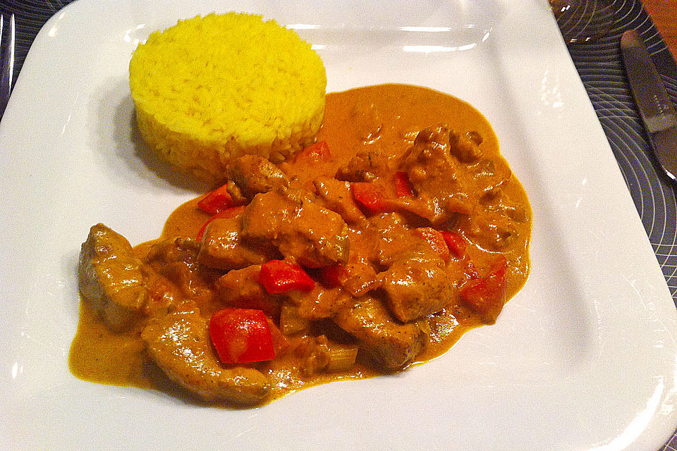 Curryhuhn in Kokosmilch